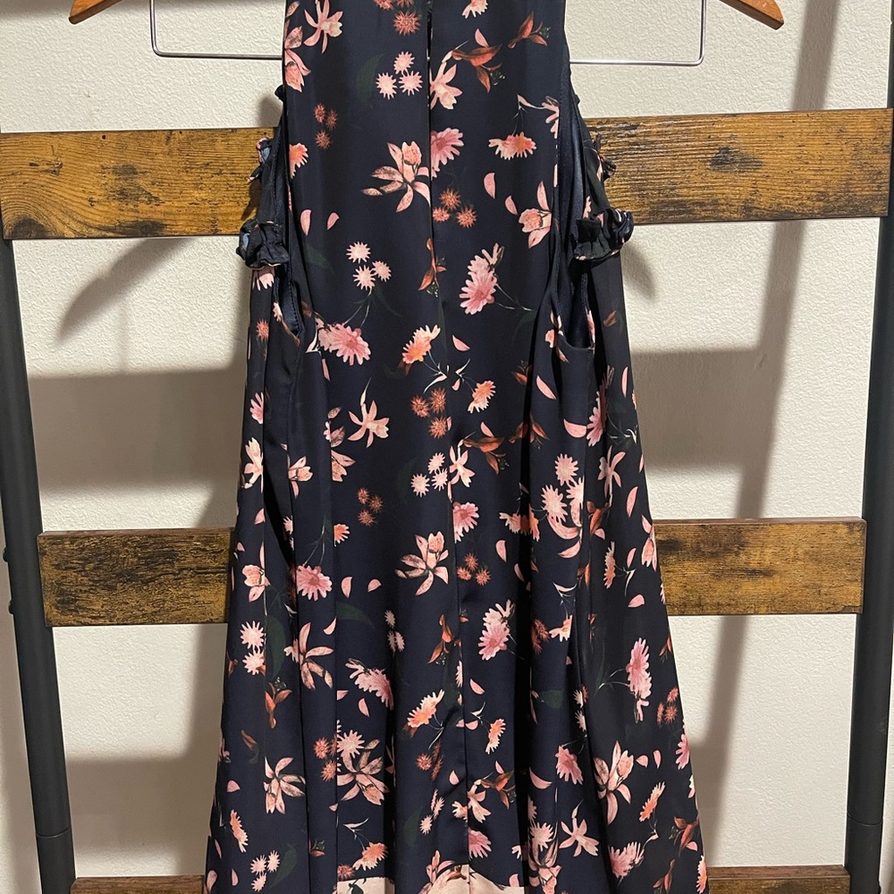 Gianni Bini Blue Pink Halter Dress
